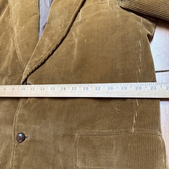 Vintage Kmart Corduroy Blazer Jacket Brown Sz 42R Japan Made 100% Cotton‎ 80s - Picture 10 of 11